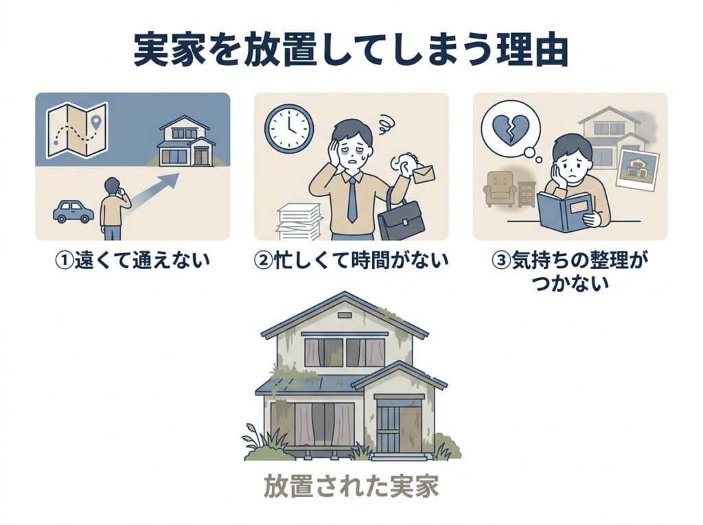 実家を放置してしまう人が増えている理由
