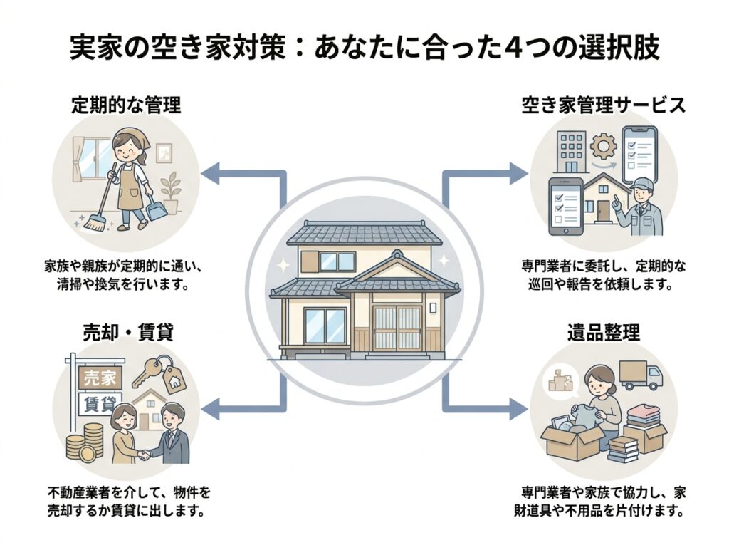 実家を放置しないための対処法