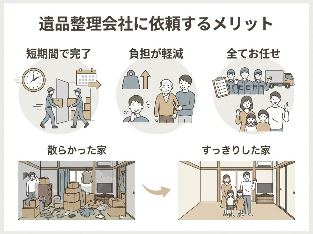 遺品整理業者に任せるメリット