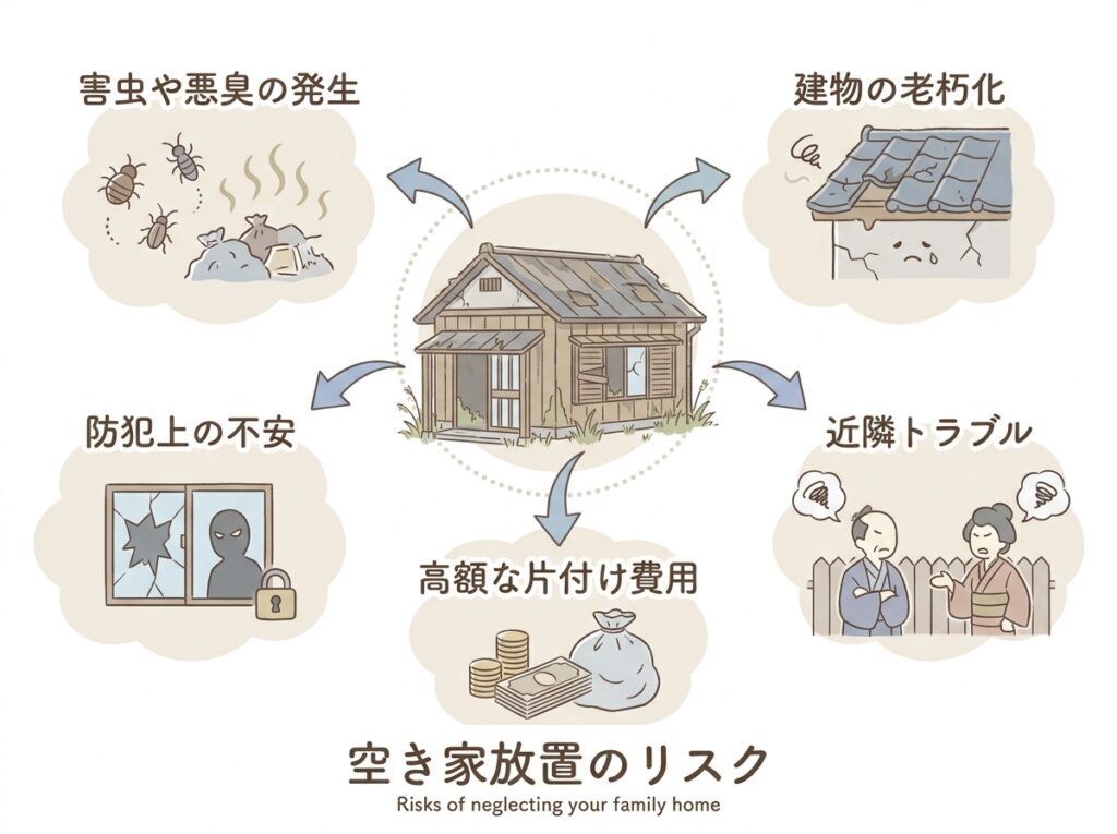 実家を放置すると起こるリスク