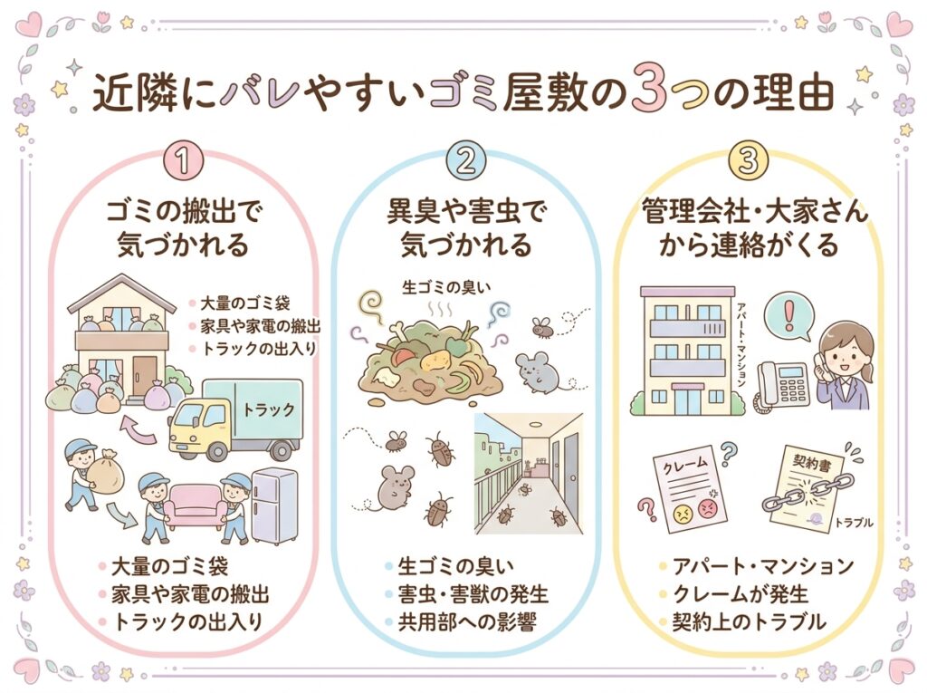 なぜゴミ屋敷は近所にバレやすいのか