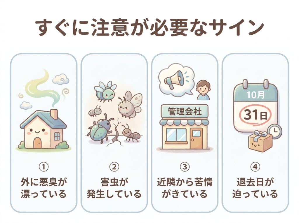 こんな場合は早めの対応が必要